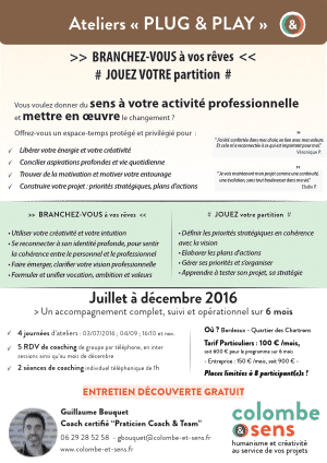 Affiche ateliers Plug & Play